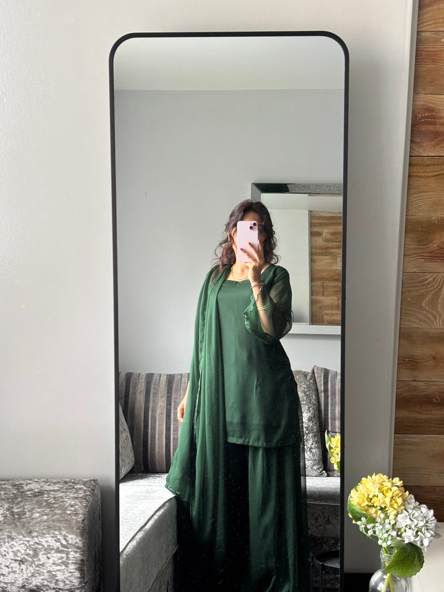 Emerald Sharara set