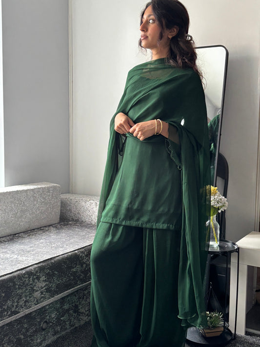 Emerald Sharara set